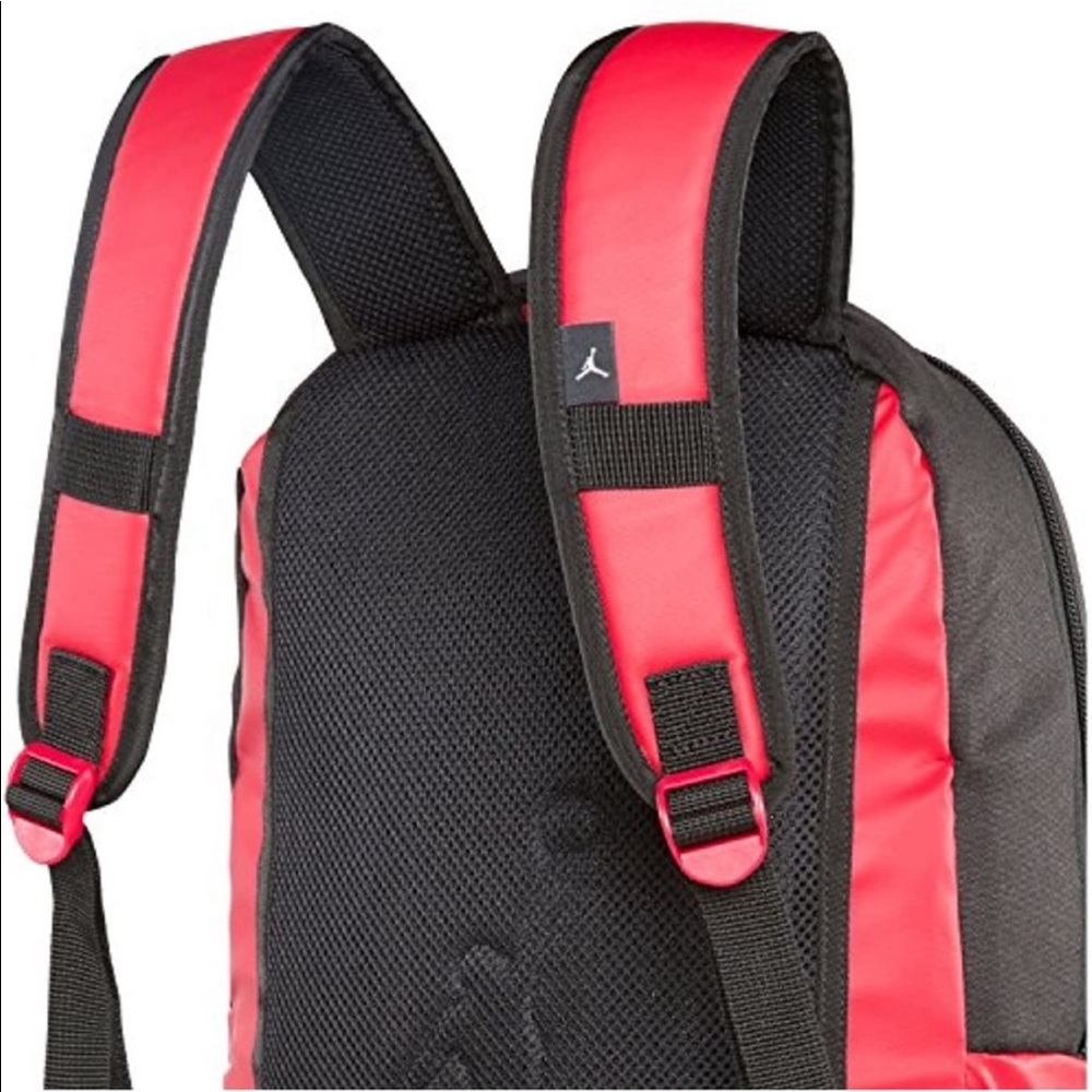 >💟NIKE JORDAN ALL WORLD JUMPMAN LAPTOP SCHOOL GYM TRAVEL RED/BLACK BRAND NEW - Picture 7 of 15